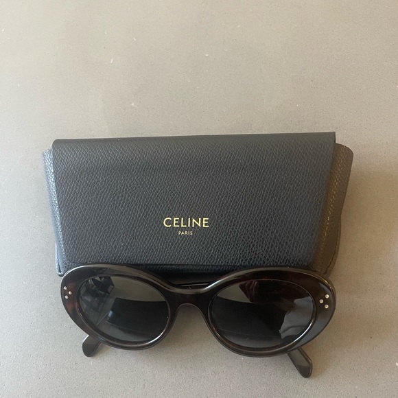 Celine Cat Eye Sunglasses in Acetate Dark Havana - Picture 1 of 5